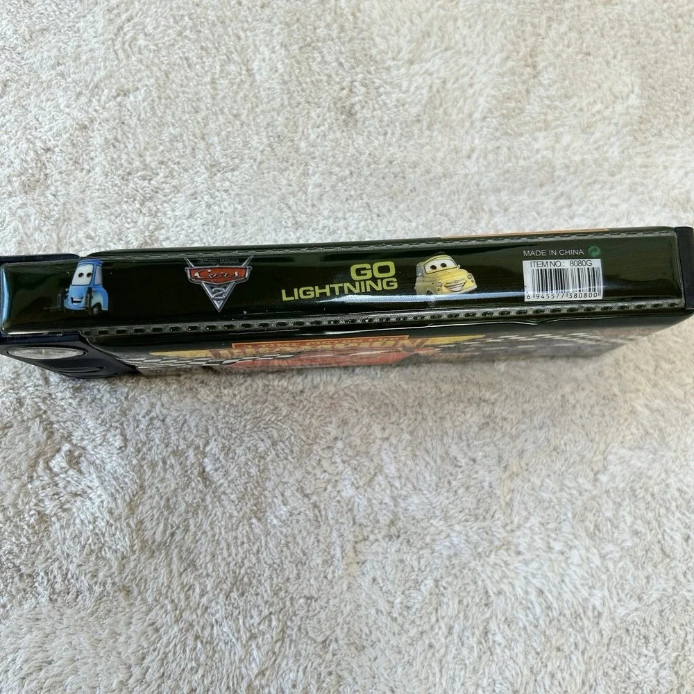 Pixar Cars Lightning McQueen Duo Sided Hard Pencil Case Piston Cup Championship